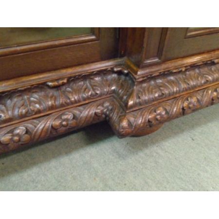 Antikes britisches Bücherregal Eiche ca 1900