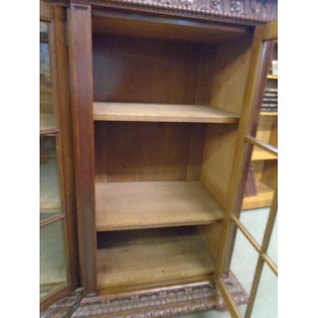 Antikes britisches Bücherregal Eiche ca 1900