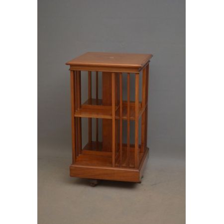 Edwardianisches antikes Mahagoni Revolving Bookcase britisch ca 1900