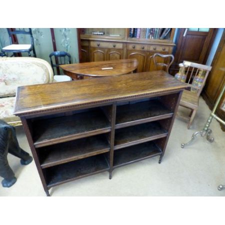 Edwardianisches antikes Eichen Bücherregal britisch ca 1900