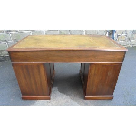 Antiker britischer Mahagoni Schreibtisch ca 1900