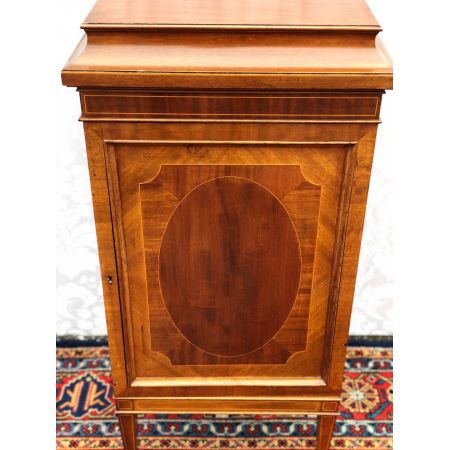 Edwardianische antike Mahagoni Nachtschränke britisch ca 1890