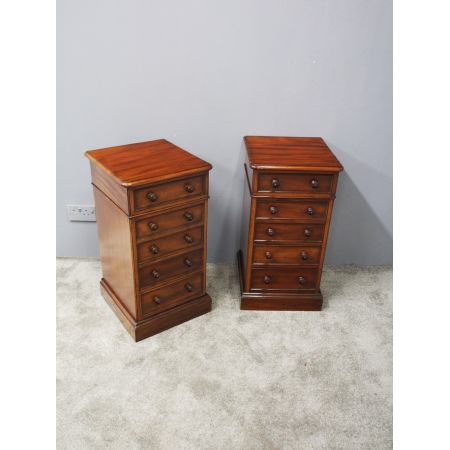 Viktorianische antike Mahagoni Nachtschränke britisch ca 1880