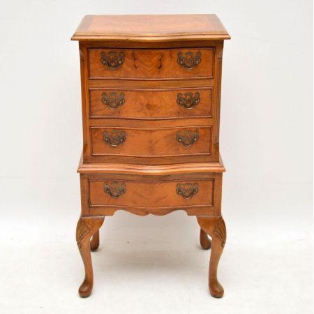 Antike britische Nussbaum Kommode ca 1930