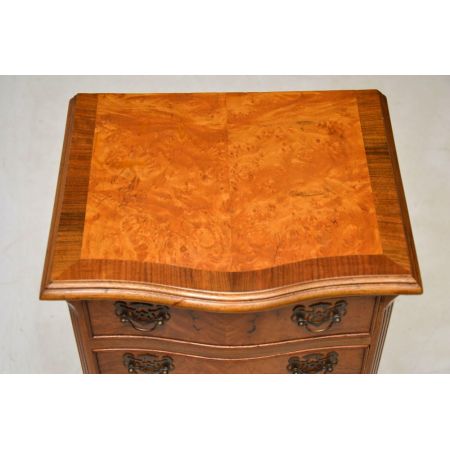 Antike britische Nussbaum Kommode ca 1930