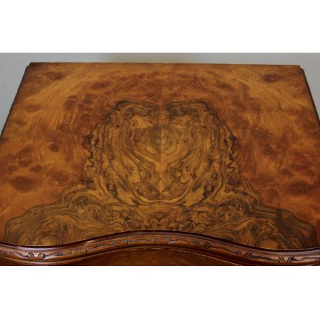 Antike britische Nussbaum Kommode ca 1930