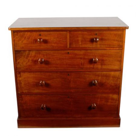 Viktorianische antike Kommode Nussbaum britisch ca 1870