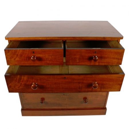 Viktorianische antike Kommode Nussbaum britisch ca 1870
