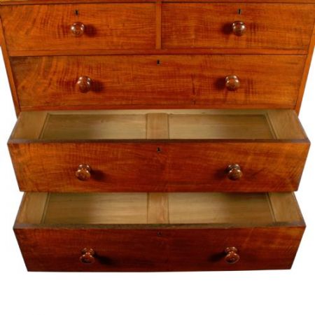 Viktorianische antike Kommode Nussbaum britisch ca 1870