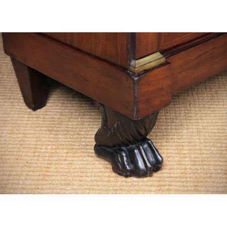 Französischer antiker Mahagoni Bücherschrank Vitrine ca 1810