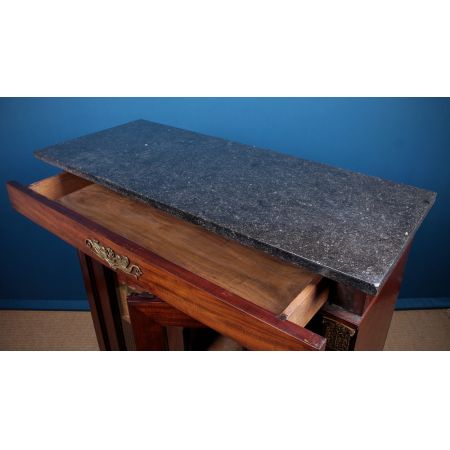 Französischer antiker Mahagoni Bücherschrank Vitrine ca 1810