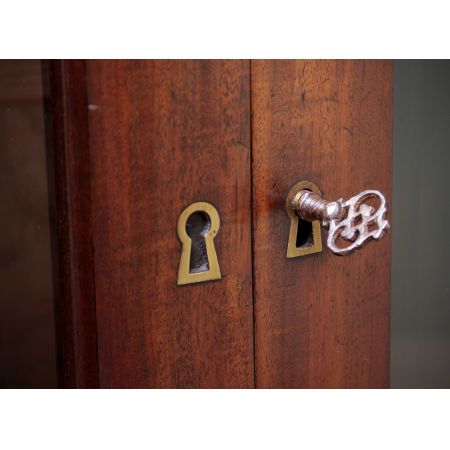 Französischer antiker Mahagoni Bücherschrank Vitrine ca 1810