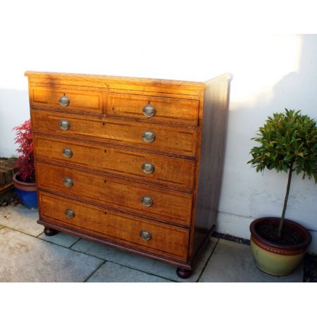 Georgianische antike Eichen Kommode britisch ca 1820