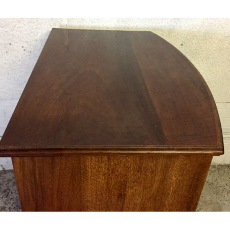 Edwardianische antike Mahagoni Kommode Bowfront britisch ca 1910