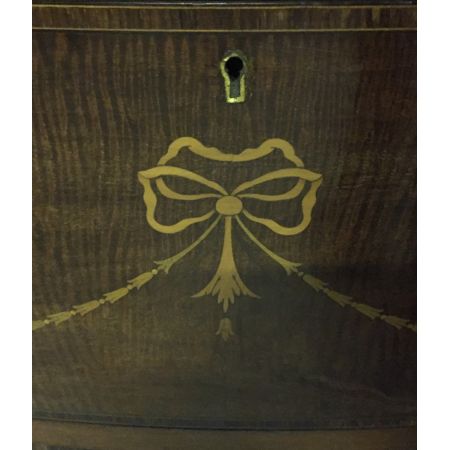 Edwardianische antike Mahagoni Kommode Bowfront britisch ca 1910