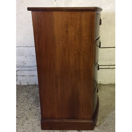 Edwardianische antike Mahagoni Kommode Bowfront britisch ca 1910