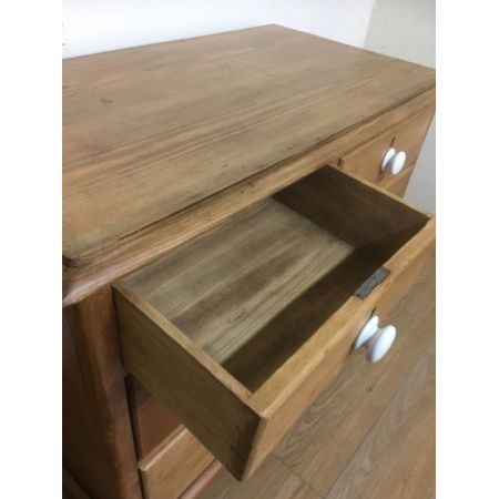 Antike britische Kiefern Kommode Weichholz ca 1870