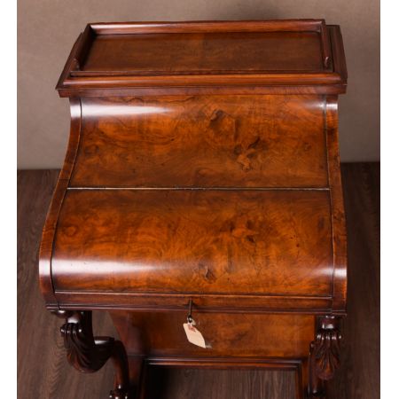 Viktorianischer antiker Davenport Schreibtisch Nussbaum britisch ca 1860