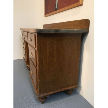 Antikes britisches Kiefern Sideboard Weichholz ca 1890