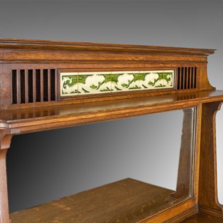 Antikes Arts & Crafts Sideboard Eiche britisch ca 1900