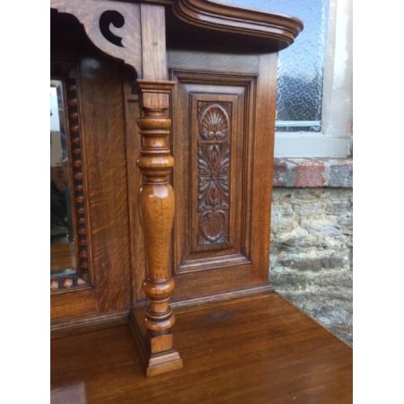 Viktorianisches antikes Eichen Sideboard britisch ca 1860
