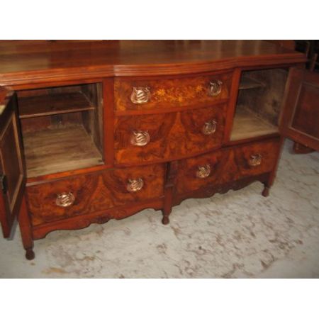 Viktorianisches britisches Nussbaum Sideboard antik ca 1900