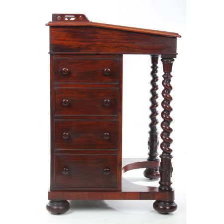 Antiker britischer Palisander Schreibtisch Davenport ca 1830