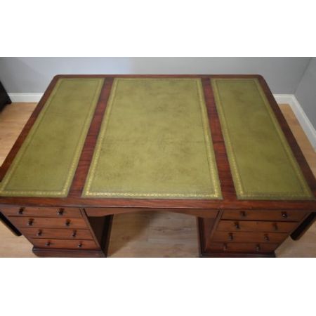 Viktorianischer Mahagoni Schreibtisch britisch antik ca 1870