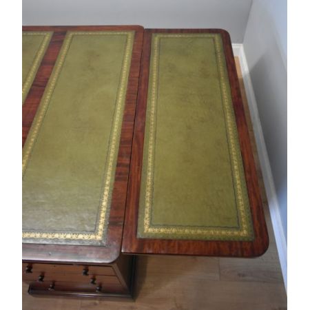 Viktorianischer Mahagoni Schreibtisch britisch antik ca 1870