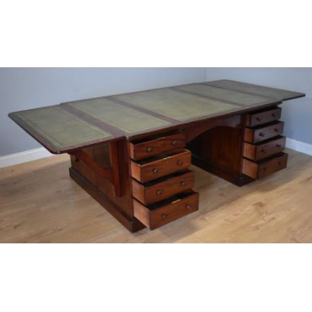 Viktorianischer Mahagoni Schreibtisch britisch antik ca 1870