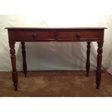 Viktorianischer antiker Mahagoni Schreibtisch englisch ca 1890