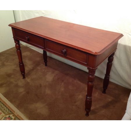 Viktorianischer antiker Mahagoni Schreibtisch englisch ca 1890