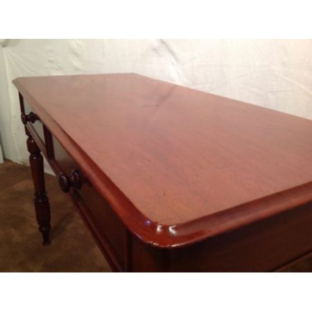Viktorianischer antiker Mahagoni Schreibtisch englisch ca 1890