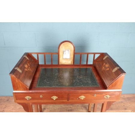 Antiker Arts & Crafts Schreibtisch Mahagoni britisch ca 1900