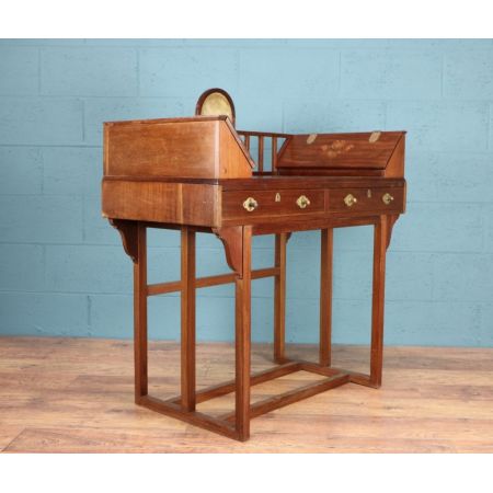 Antiker Arts & Crafts Schreibtisch Mahagoni britisch ca 1900