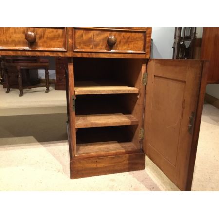 Viktorianischer antiker Mahagoni Schreibtisch britisch ca 1880