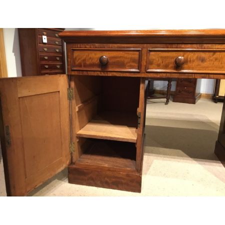 Viktorianischer antiker Mahagoni Schreibtisch britisch ca 1880