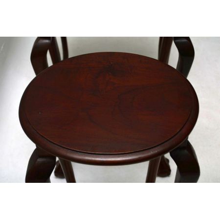 Antike edwardianische Mahagoni Beistelltische britisch ca 1900