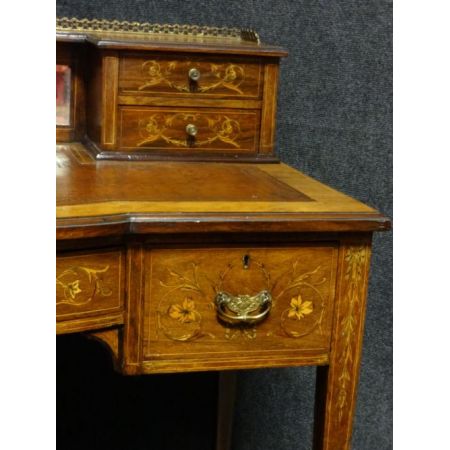 Britischer antiker Palisander Schreibtisch ca 1900