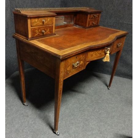 Britischer antiker Palisander Schreibtisch ca 1900