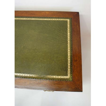 Edwardianischer britischer Mahagoni Schreibtisch antik ca 1890