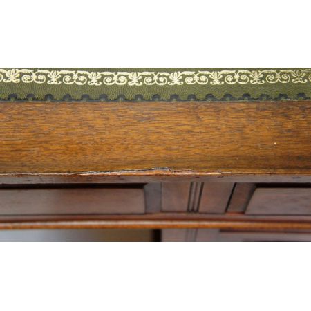 Edwardianischer britischer Mahagoni Schreibtisch antik ca 1890