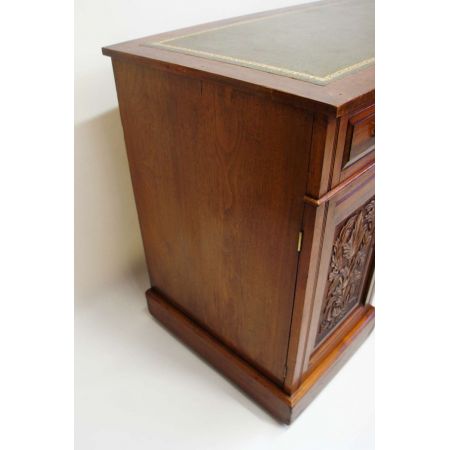 Edwardianischer britischer Mahagoni Schreibtisch antik ca 1890