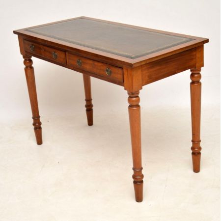 Viktorianischer antiker Mahagoni Schreibtisch britisch ca 1860