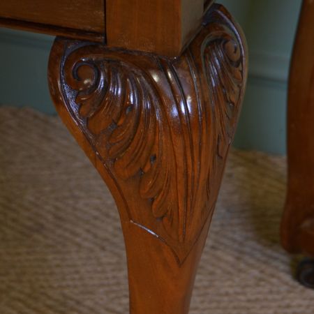 Edwardianischer Nussbaum Esstisch antik britisch ca 1900