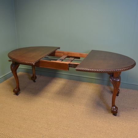 Edwardianischer Nussbaum Esstisch antik britisch ca 1900