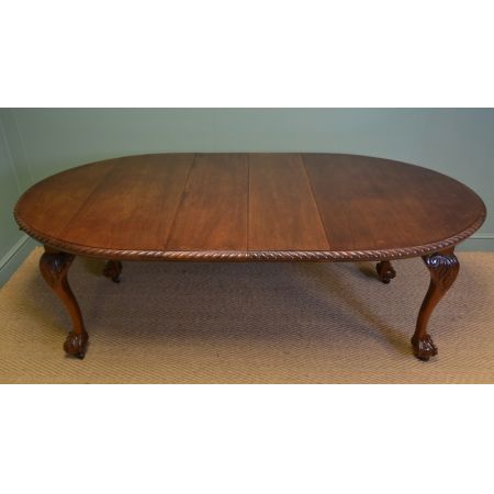 Edwardianischer Nussbaum Esstisch antik britisch ca 1900