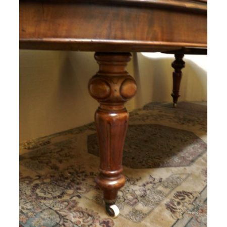 Viktorianischer britischer Mahagoni Esstisch antik ca 1880
