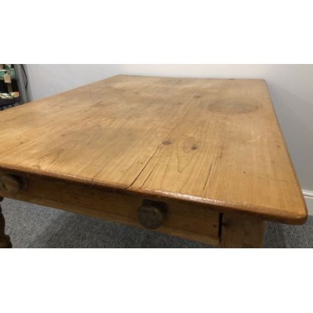 Antiker viktorianischer Landhaus Esstisch Kiefer britisch ca 1860