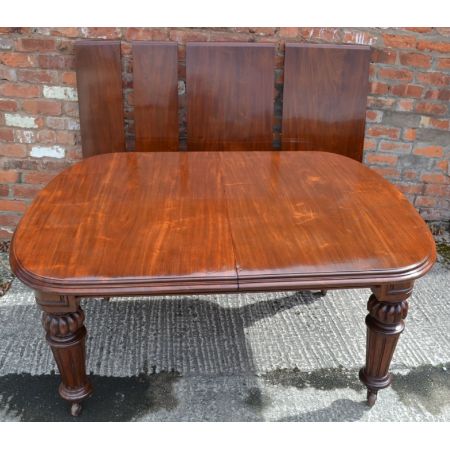 Viktorianischer antiker Mahagoni Esstisch englisch ca 1860
